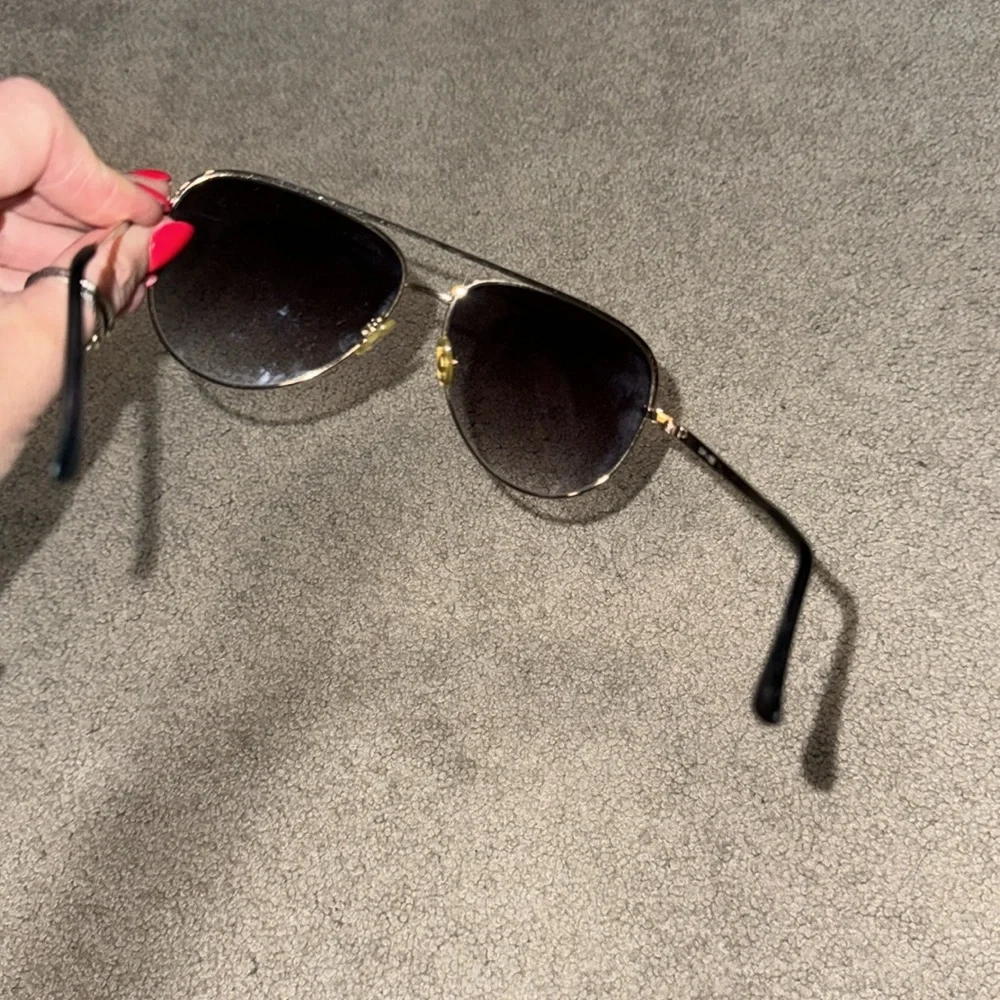 Quay Australia Black and Gradient Black Aviator Sunglasses Trio